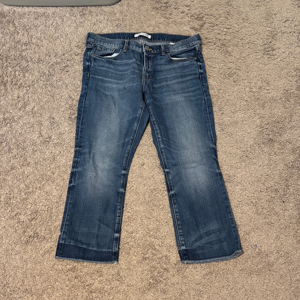 Banana Republic Dark Wash Cropped Ankle Jeans